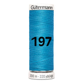 Gutermann garen | 200m | 197 turquoise naaigaren GM - 200 - 197 - TURQUOISE 4008015028220